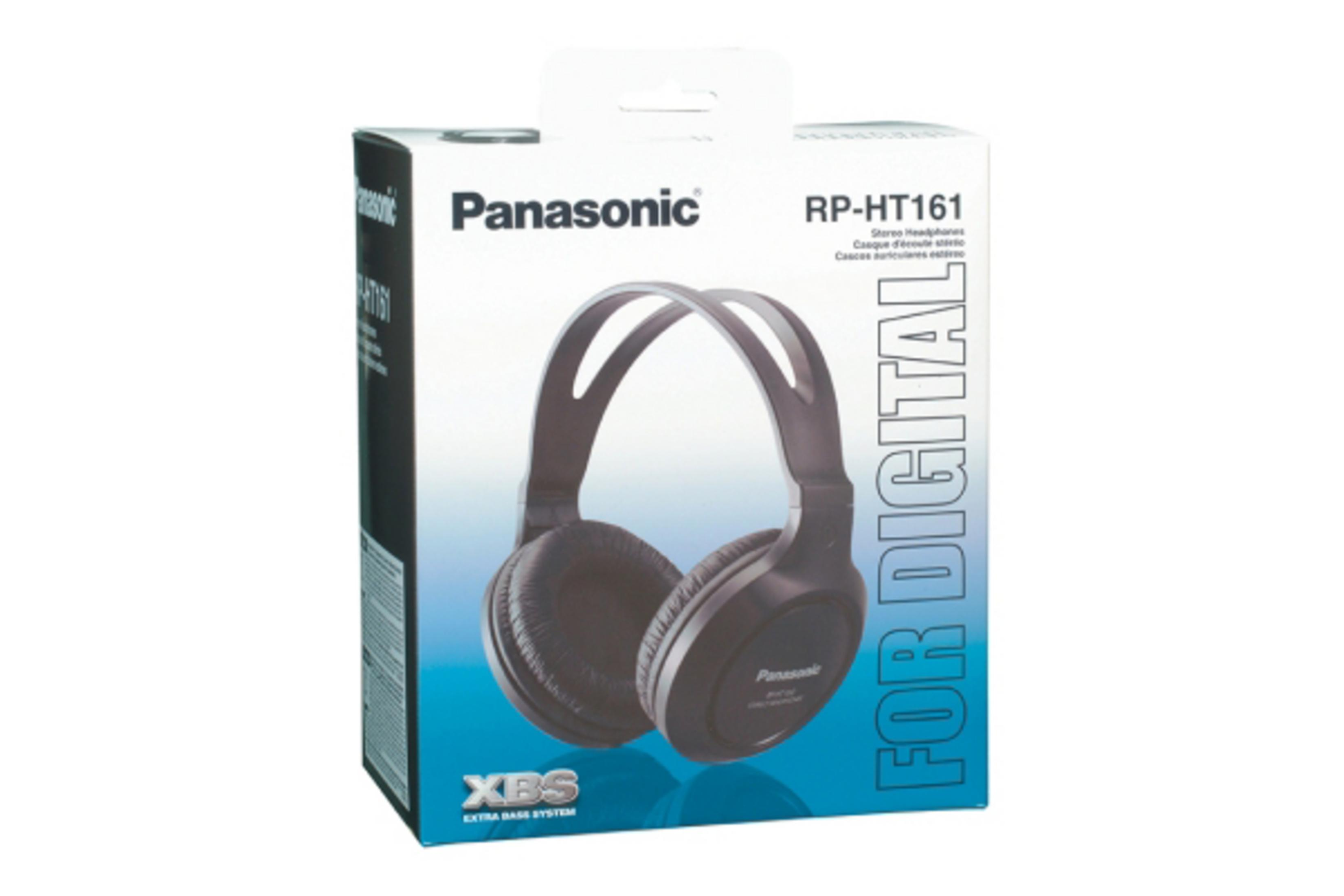 Kopfhörer in einer Schachtel mit der Aufschrift 'Panasonic' und 'For Digital'.