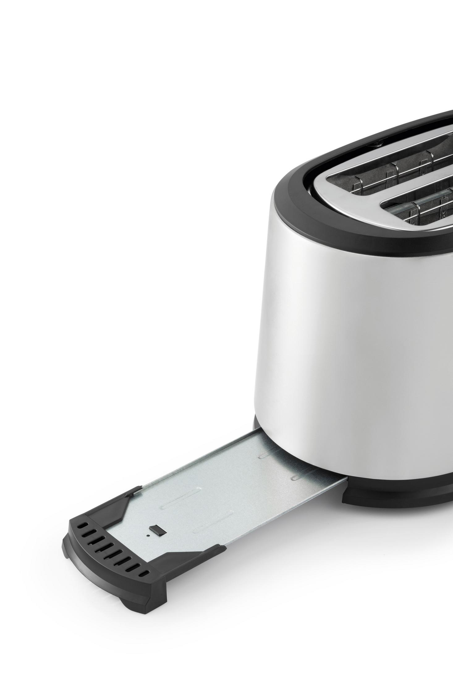 Tostapane Dualit Classic Vario 4 Fette In Acciaio Inox Nero, Fatto A Mano Nel Regno Unito, Elementi ProHeat Riparabili