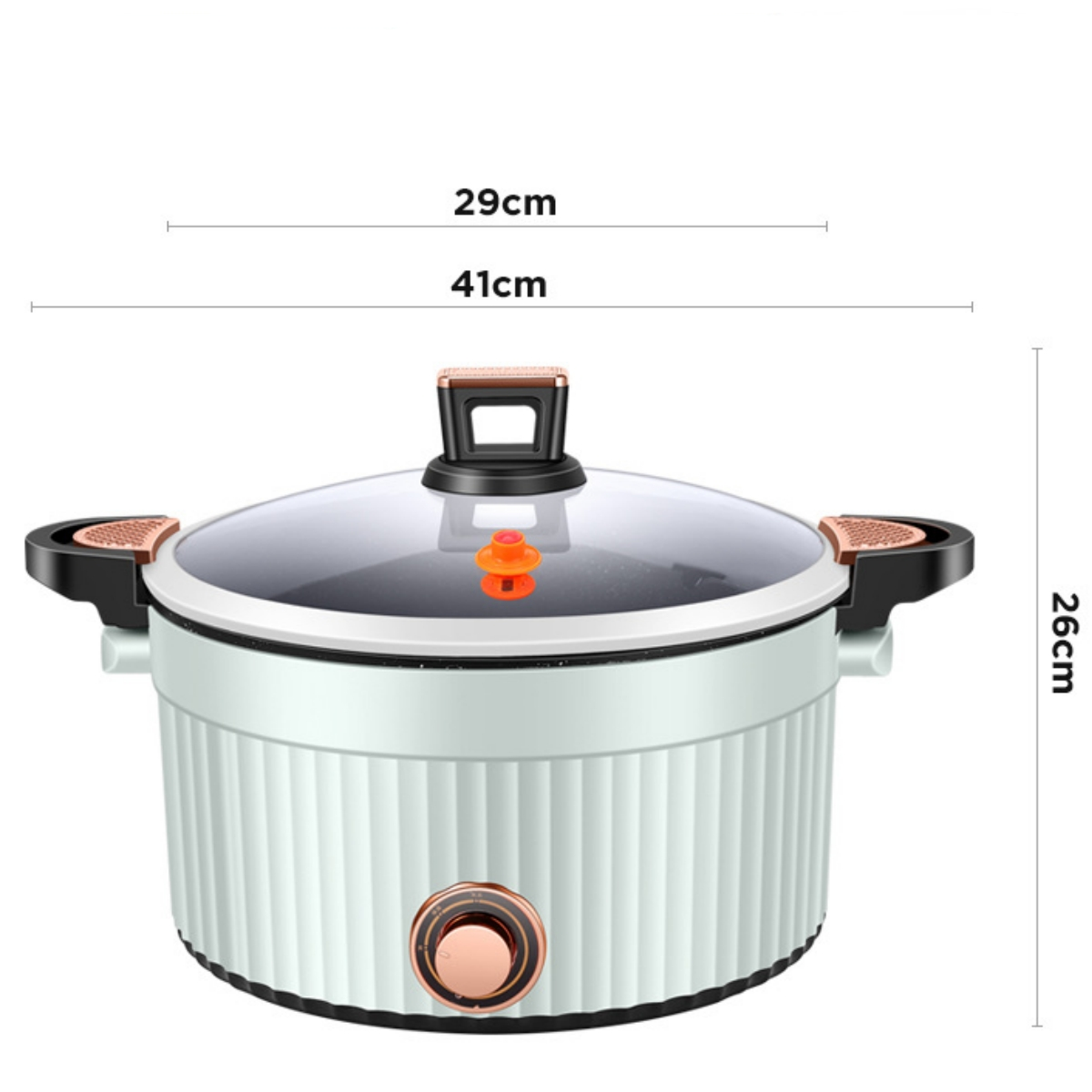 Sofortiges Kapazität Grün) Kochtopf, Elektronischer Mikrodruckkocher 7.5L Erhitzen SHAOKE