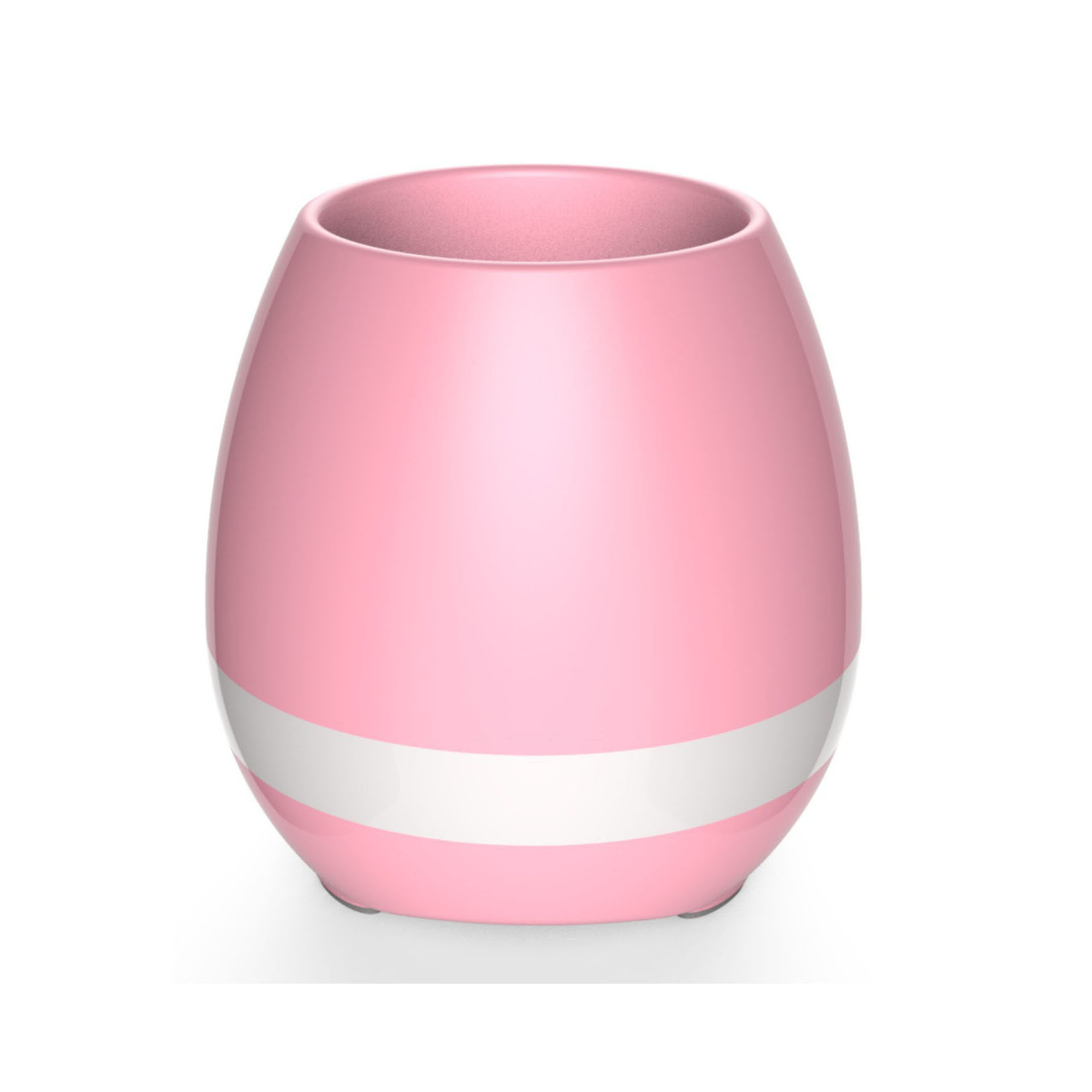 BYTELIKE Bluetooth-Lautsprecher mit Musiksteuerung, Eierschalenform mit für Rosa Nacht die Farblicht Bluetooth-Lautsprecher