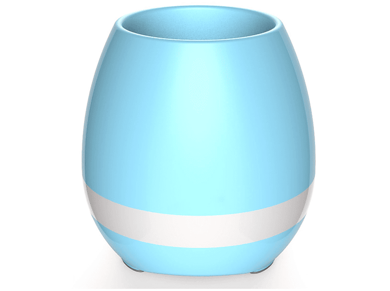 Lautsprecher-Smart Bluetooth-Lautsprecher, Bluetooth Nachtlicht Musik Farben Modus 7 Blau ENBAOXIN Blumentopf,