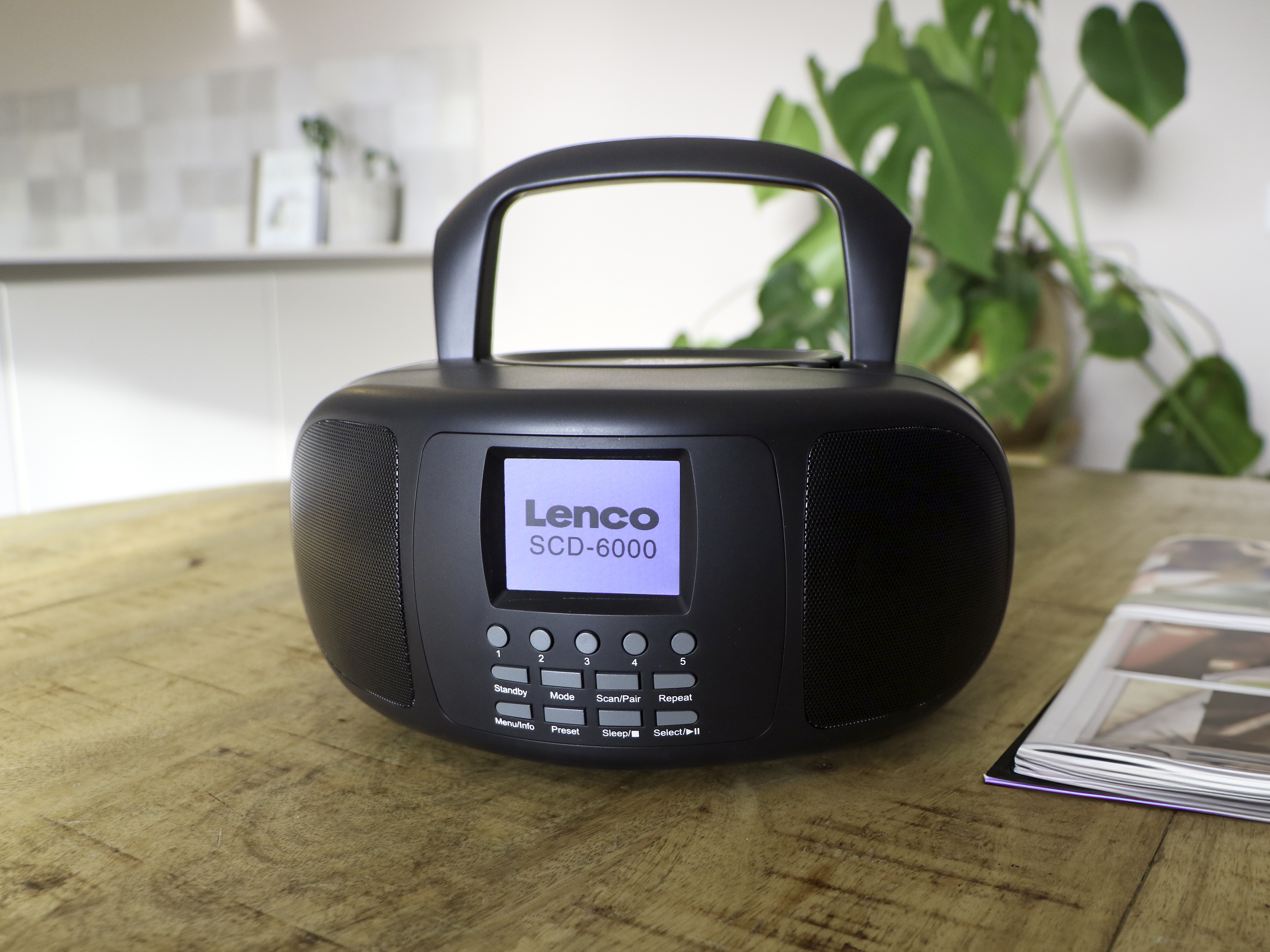 LENCO SCD-6000BK DAB+, Black Internet DAB, Radio, FM, Bluetooth, Radio