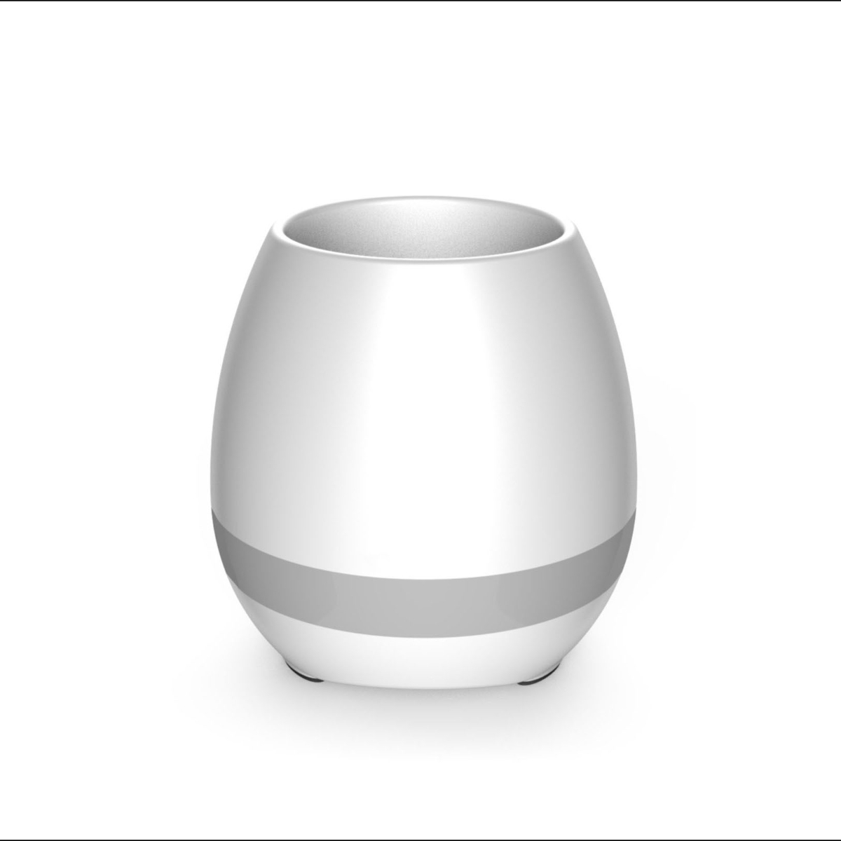 Farben Weiß Bluetooth ENBAOXIN Musik Modus Blumentopf, 7 Lautsprecher-Smart Nachtlicht Bluetooth-Lautsprecher,
