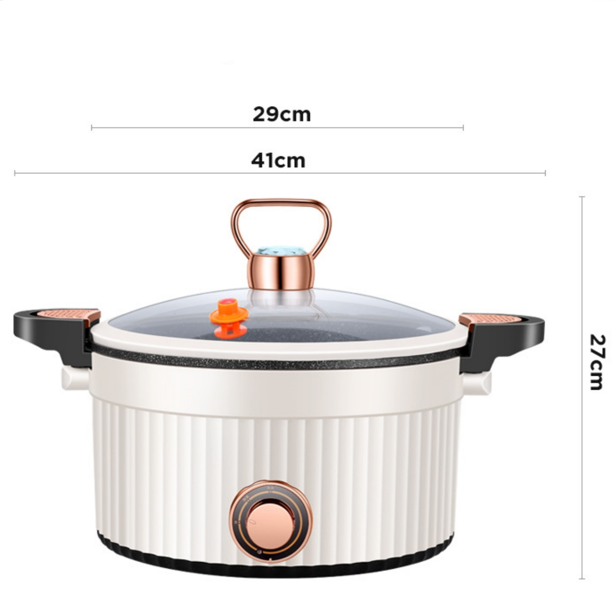 7.5L Kapazität Elektronischer Weiß) Mikrodruckkocher Kochtopf, Erhitzen Sofortiges SHAOKE
