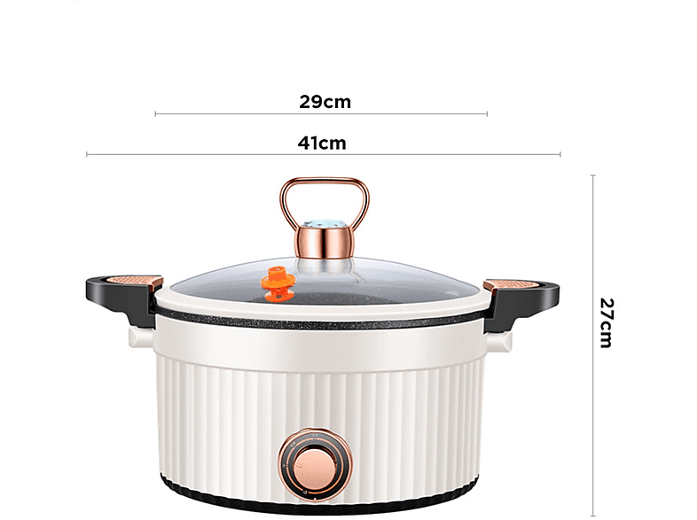 Mikrodruckkocher Weiß) Kochtopf, Sofortiges Elektronischer Erhitzen Kapazität 7.5L SHAOKE