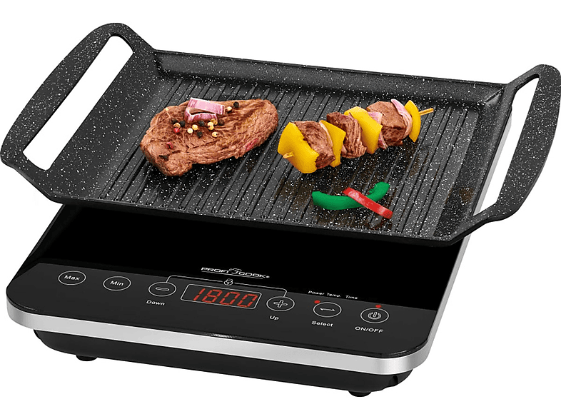 PROFICOOK 420218 Grill, Schwarz (2000 Watt)