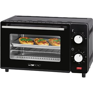 Mini Horno Eléctrico - CLATRONIC 264561, 650.0 W, 8 l, Negro