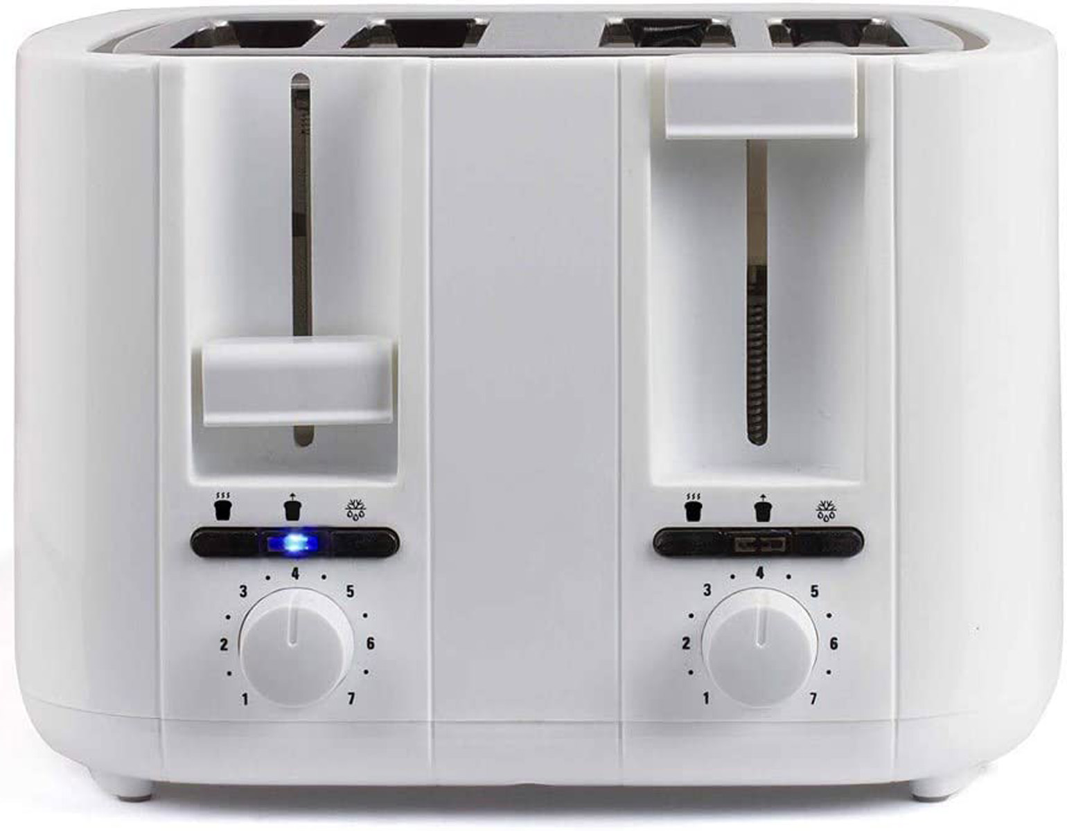 Schlitze: Weiß 4) DOD167W (1500 Toaster Watt, LIVOO