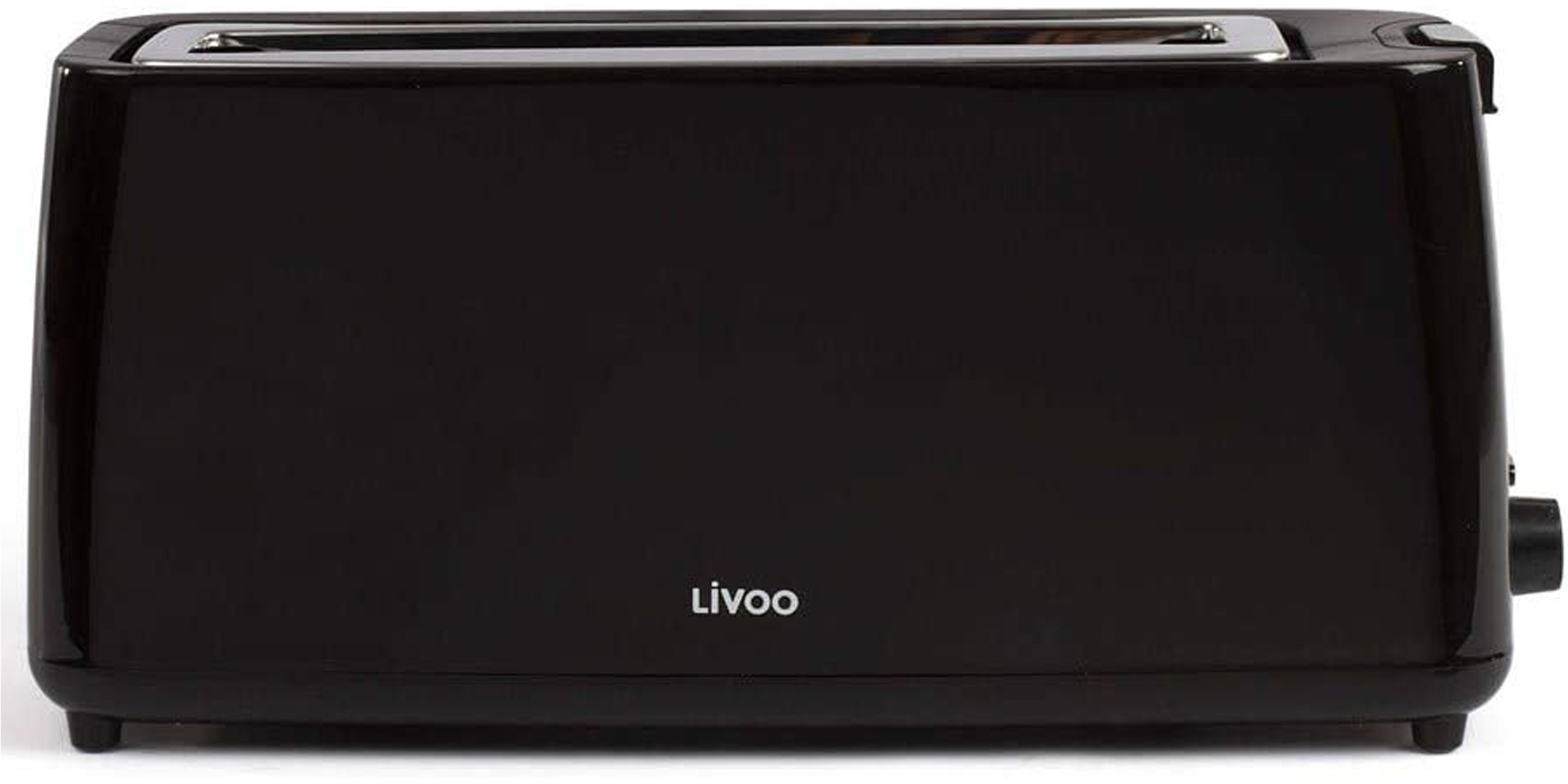 LIVOO DOD168N Toaster Schwarz Schlitze: (900 Watt, 1)