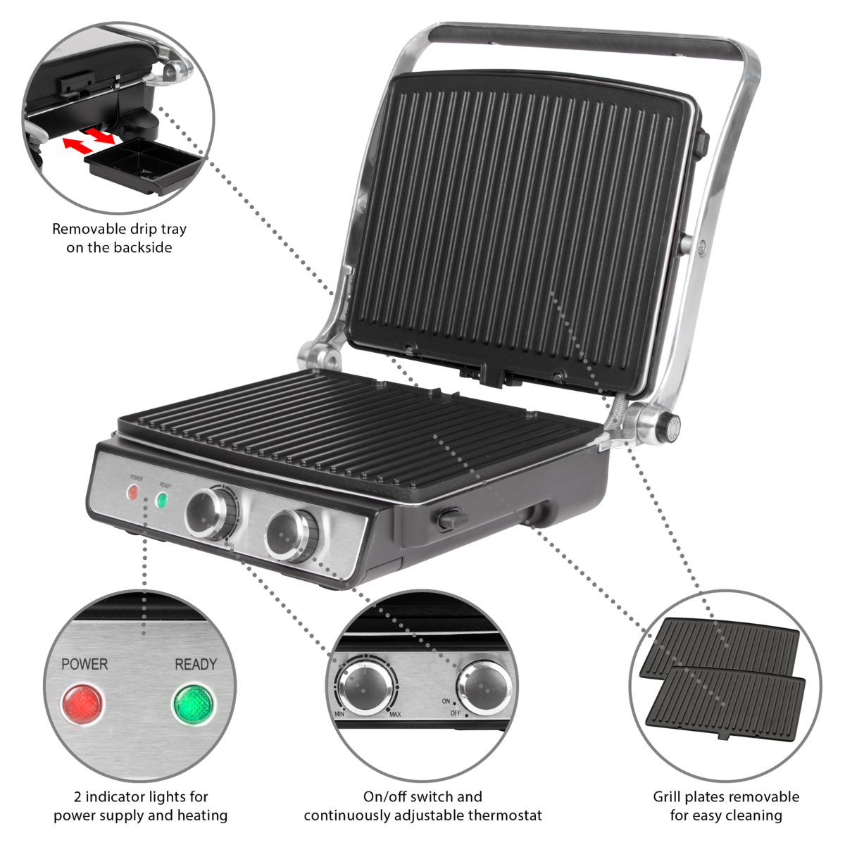 PROFICOOK PC-KG 1029 Kontaktgrill