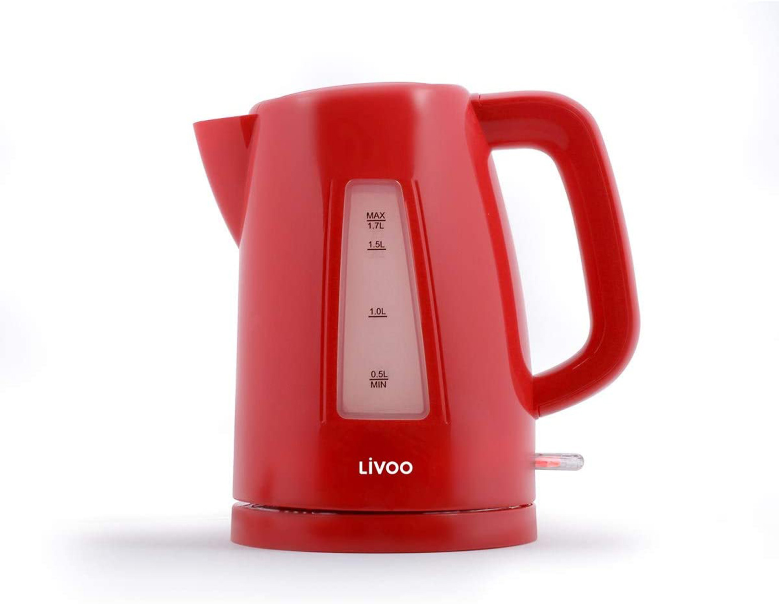 LIVOO DOD184R Wasserkocher, Liter Rot 1,7