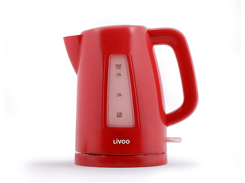 LIVOO DOD184R 1,7 Liter Wasserkocher, Rot