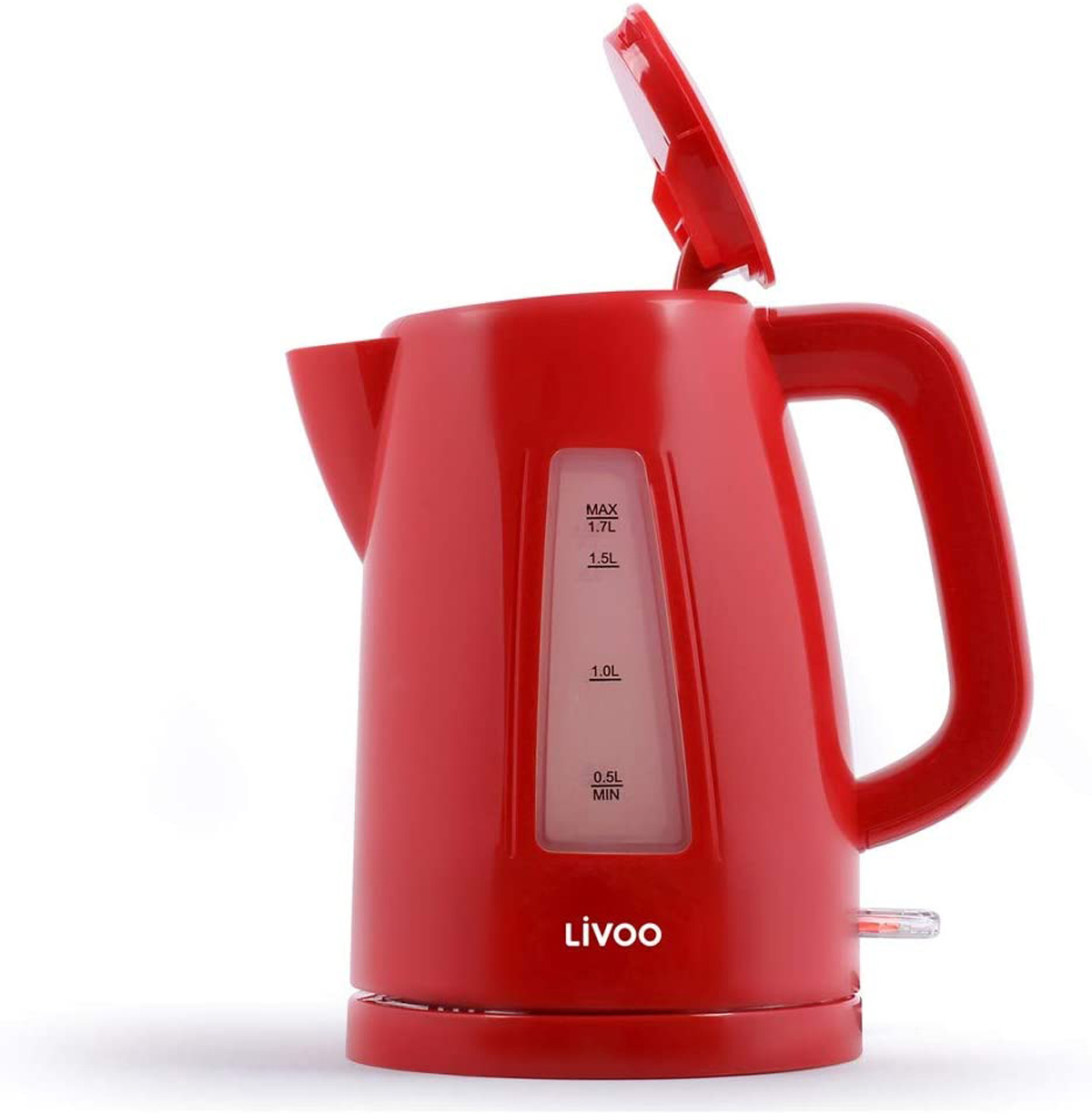 LIVOO DOD184R Liter Rot 1,7 Wasserkocher