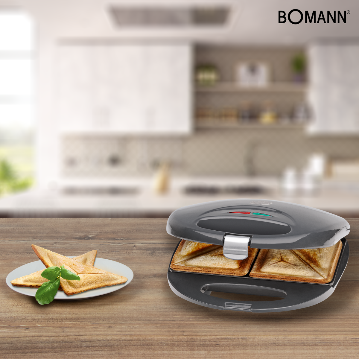 ST BOMANN Sandwichtoaster Grau NEU CB 5016