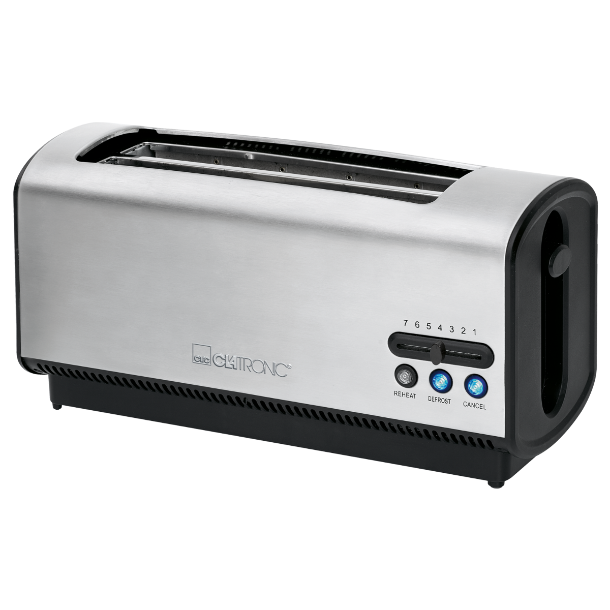 CLATRONIC TA 3687 Toaster Silber 2) (1200 Watt, Schlitze