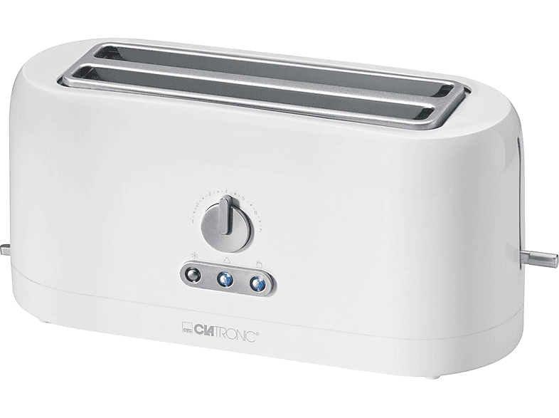 Schlitze: (1400 TA 2) 3534 Watt, WEISS Weiß Toaster CLATRONIC