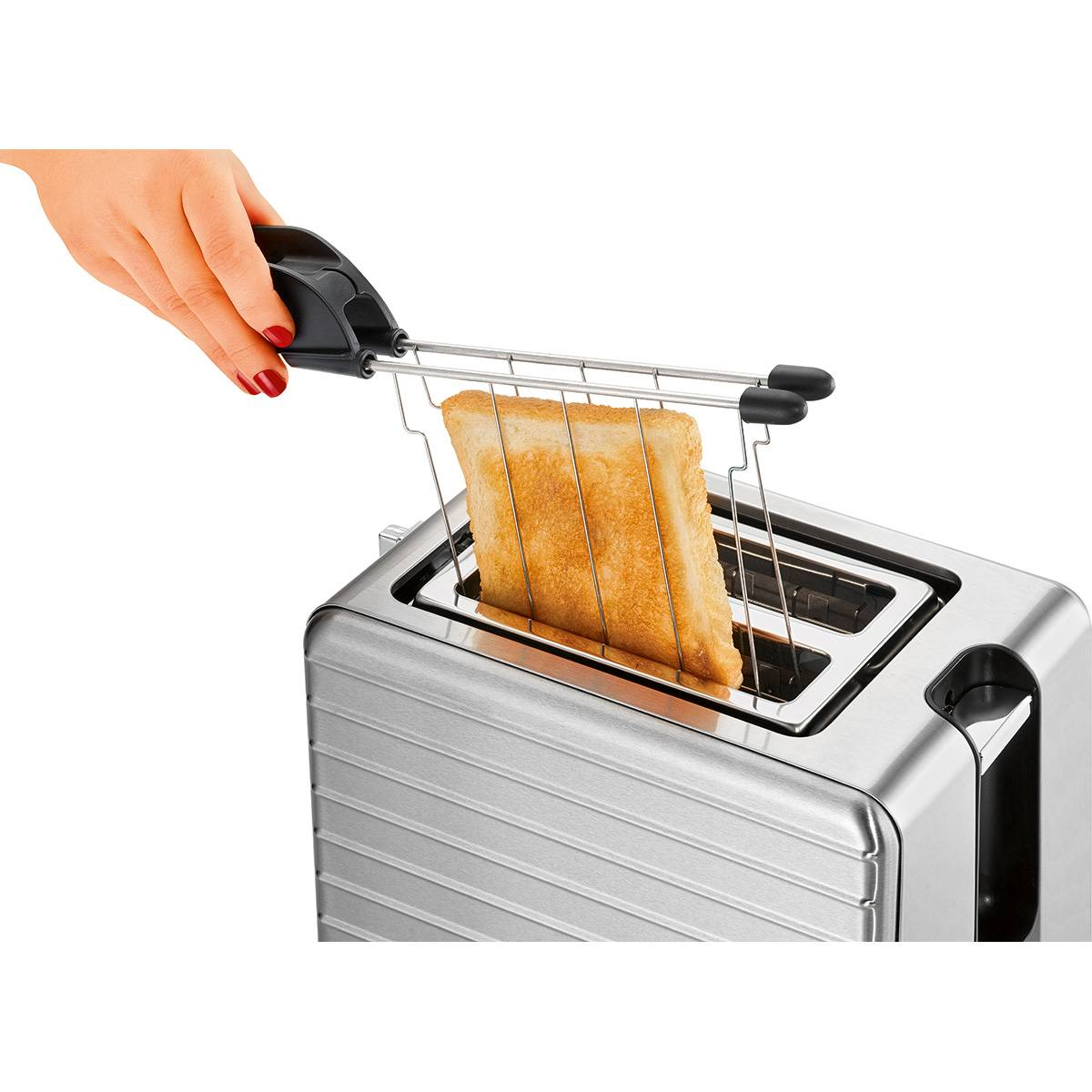 2) Schlitze: Watt, Toaster PROFICOOK PC-TAZ 1110 Silber (1050