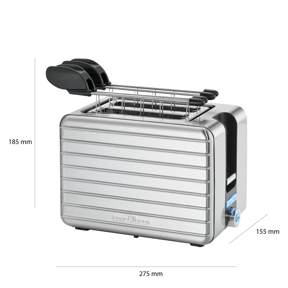 PROFICOOK PC-TAZ 1110 Toaster Silber Watt, 2) Schlitze: (1050