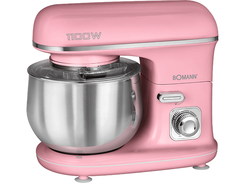 BOMANN KM 6030 CB Knetmaschine Rosa (1100 Watt)