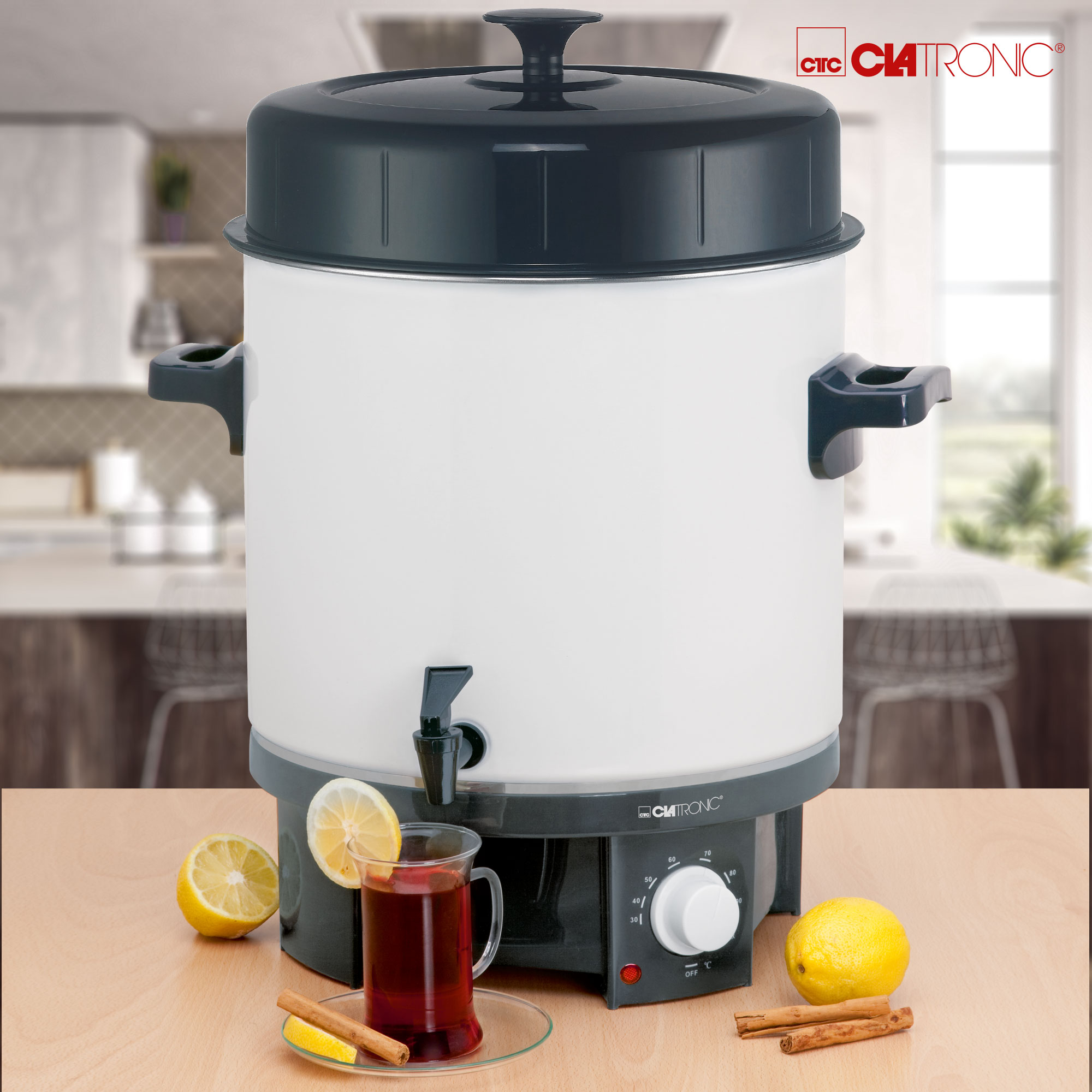 CLATRONIC EKA 3338 Wasserkocher 1800 Watt, Weiß