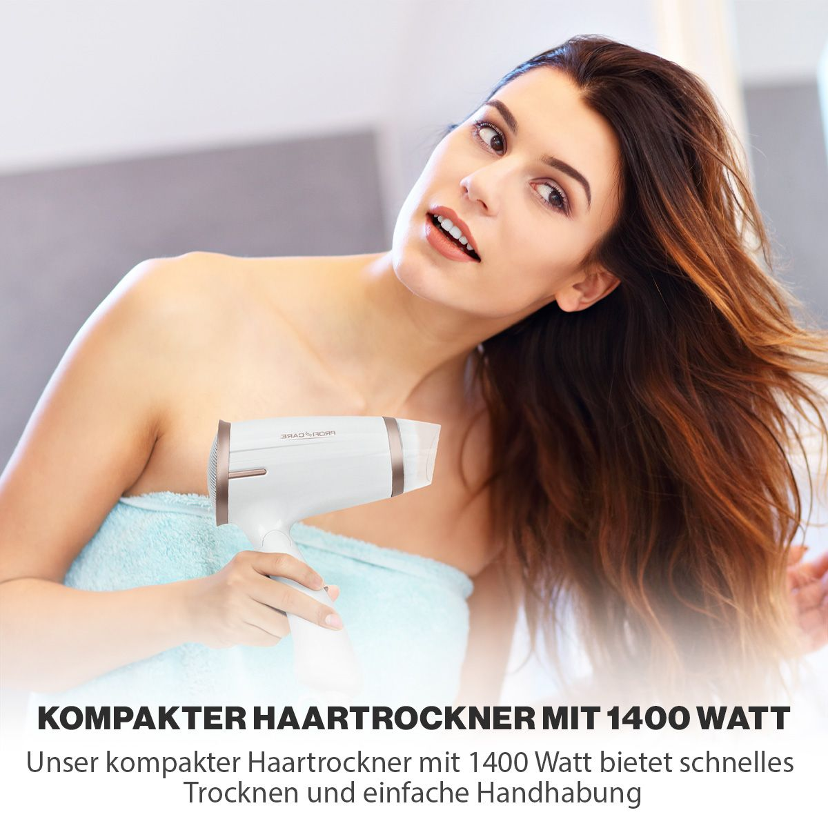 PROFICARE Haartrockner PC-HT (1400 Watt) Weiß 3009