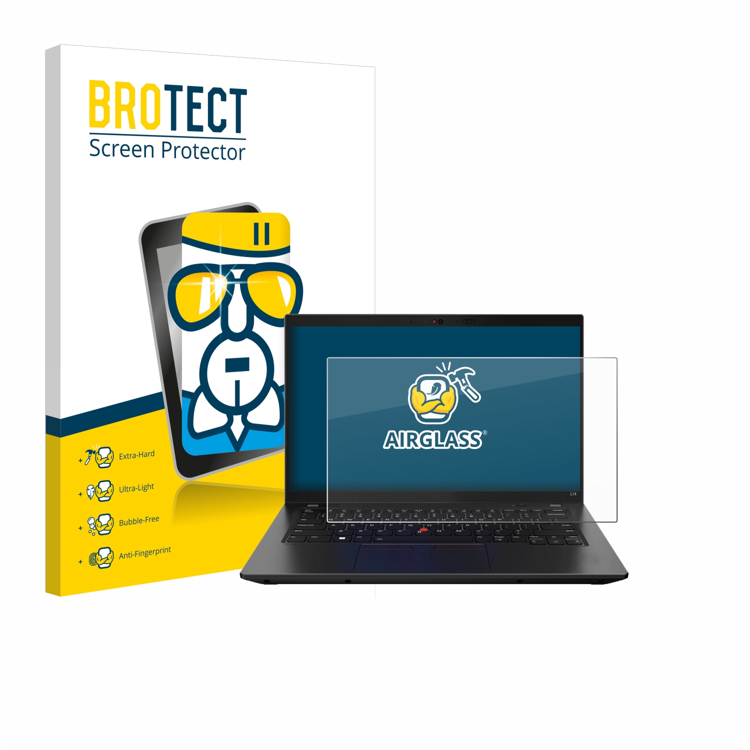 BROTECT Airglass klare Schutzfolie(für Lenovo Gen ThinkPad 3) L14
