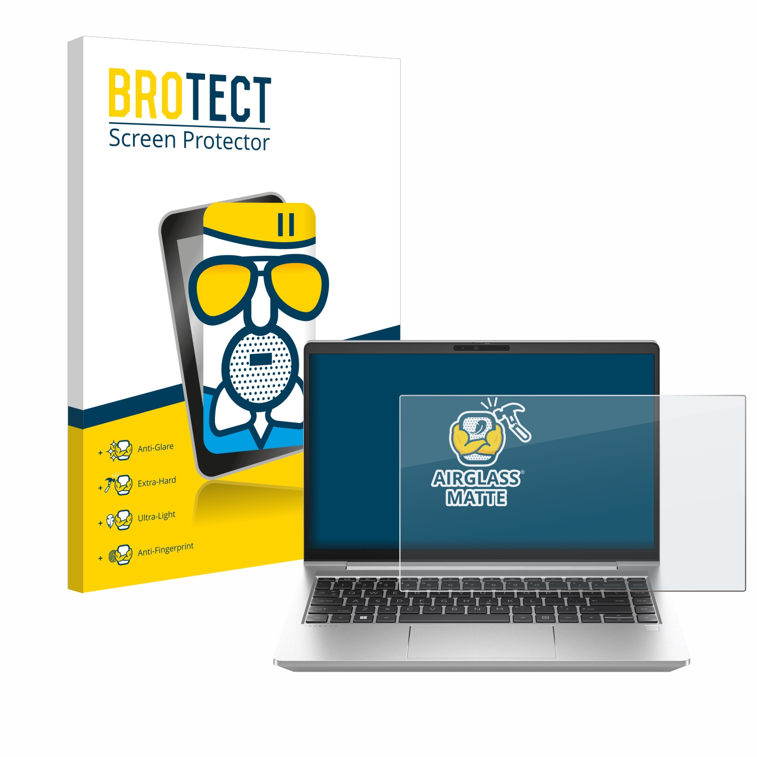 BROTECT Airglass matte HP ProBook G10) 445 Schutzfolie(für