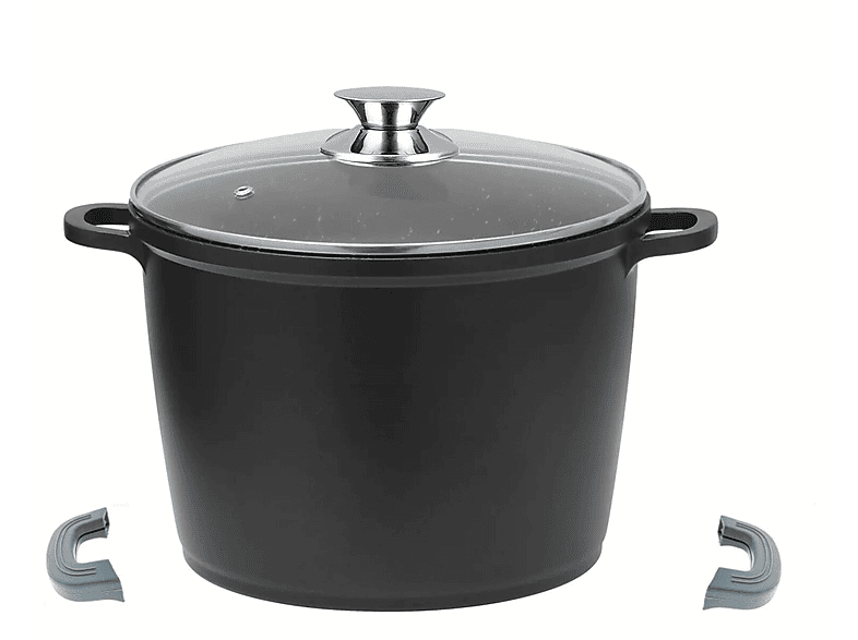 KitchenCraft Extra-tiefer Kochtopf 16cm - Induktionstauglicher Edelstahltopf