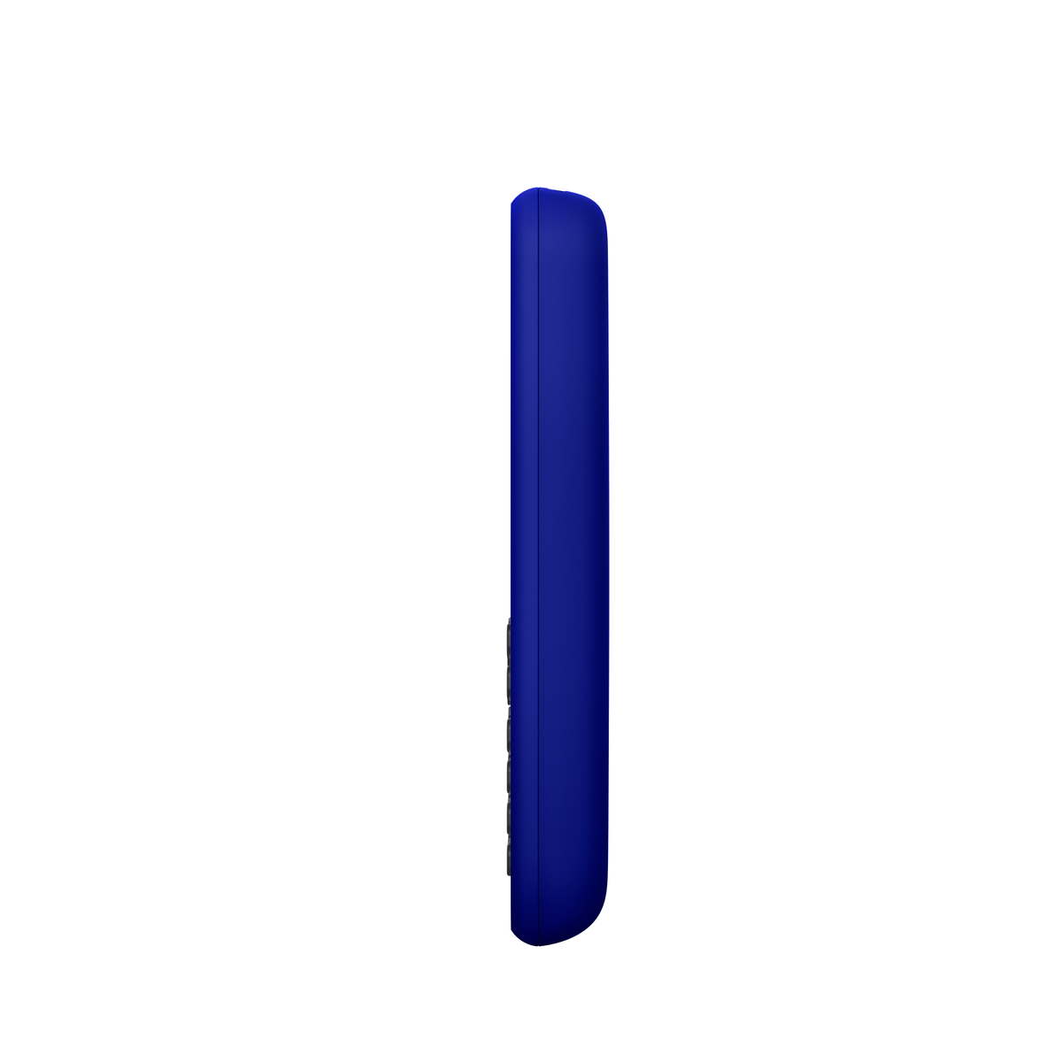 Blaues Nokia-Telefon, Seitenansicht. Das Nokia-Logo ist sichtbar.