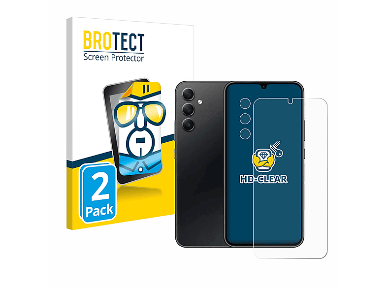 BROTECT 2x klare A34 Galaxy Edition) Samsung Enterprise 5G Schutzfolie(für