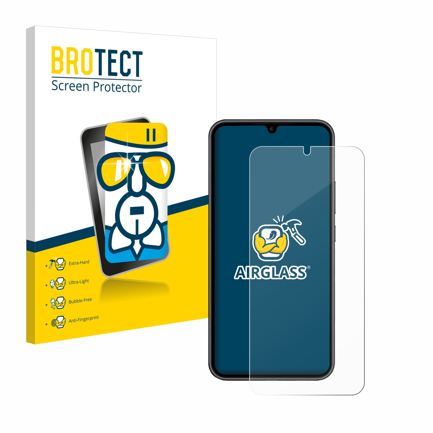 BROTECT Airglass A34 Samsung 5G klare Enterprise Galaxy Edition) Schutzfolie(für
