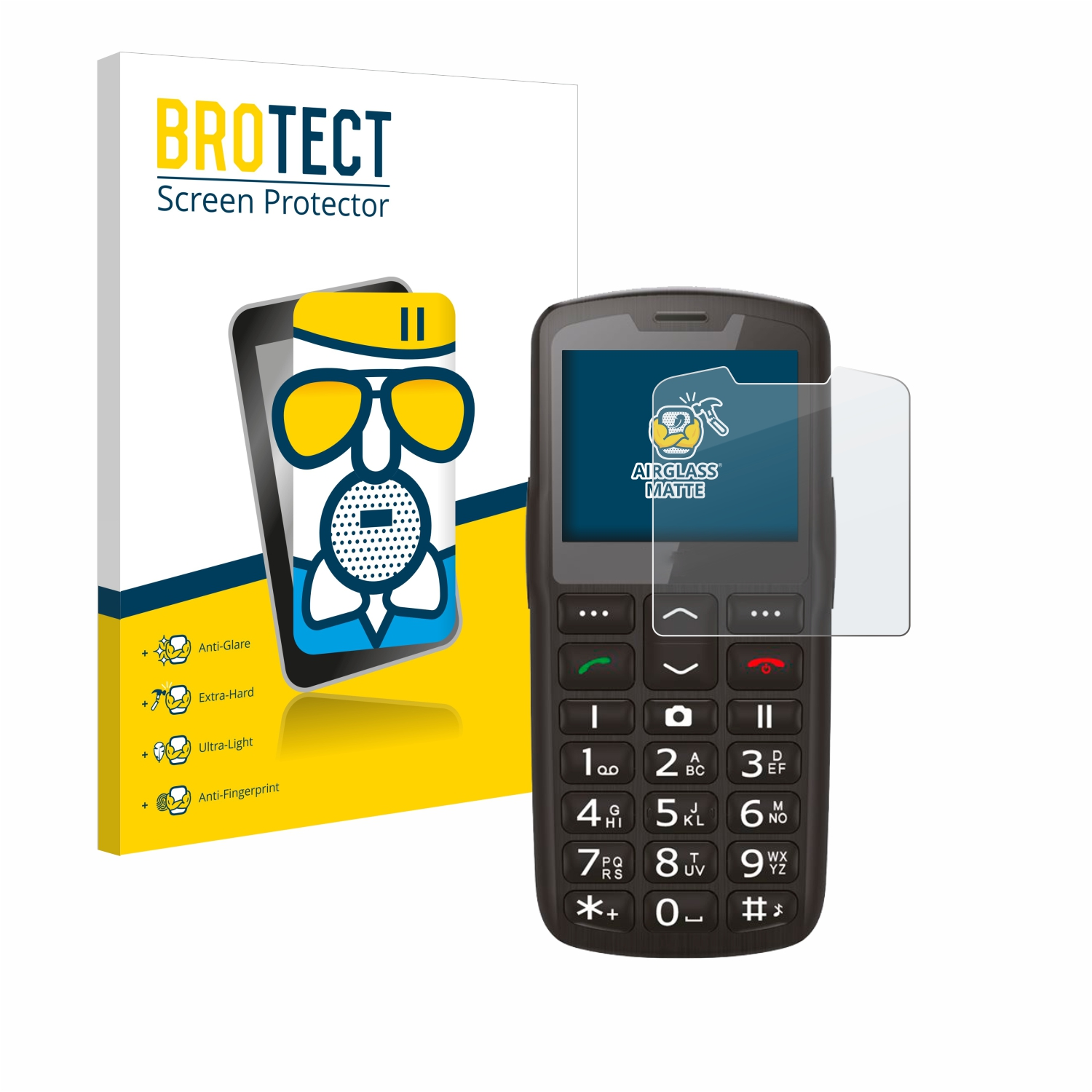 BROTECT Airglass matte Schutzfolie(für Beafon LTE) SL260