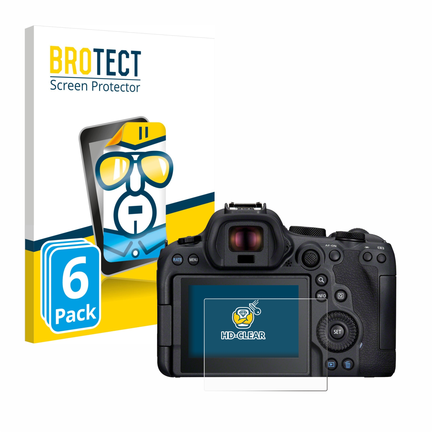 BROTECT 6x klare Schutzfolie(für Canon R6 Mark II) EOS