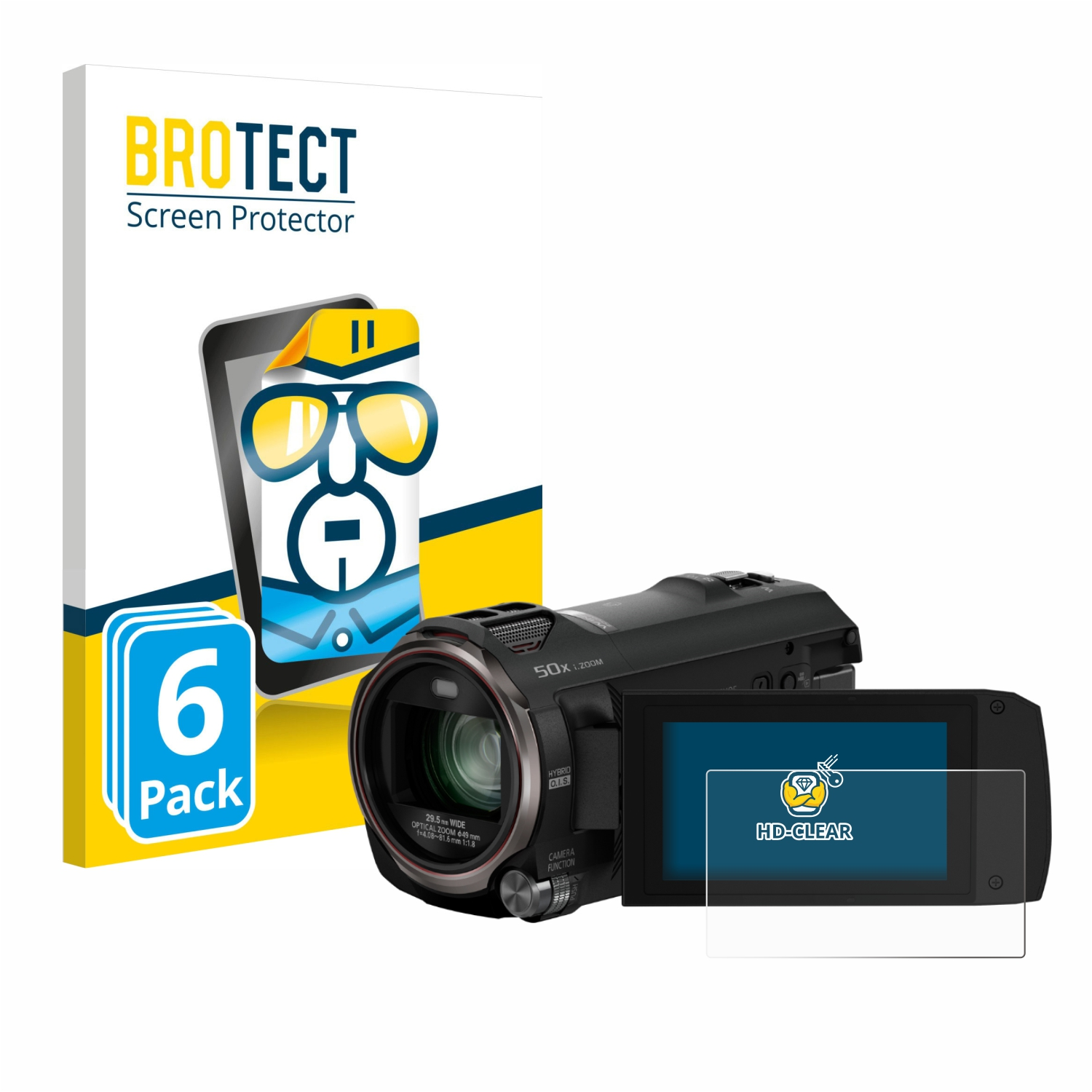 BROTECT 6x klare Schutzfolie(für HC-V785) Panasonic