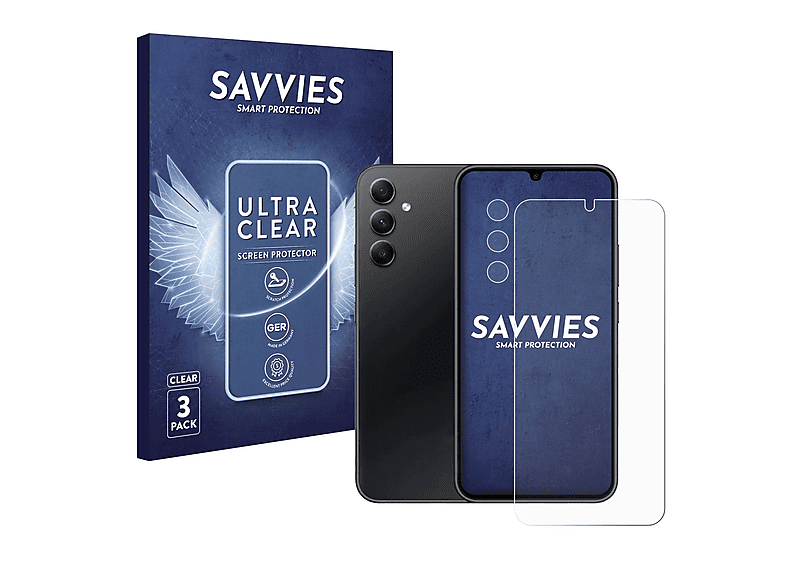 Galaxy 5G 6x Schutzfolie(für SAVVIES Samsung A34 klare Edition) Enterprise