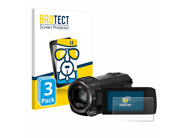 klare 3x BROTECT HC-V785) Schutzfolie(für Airglass Panasonic