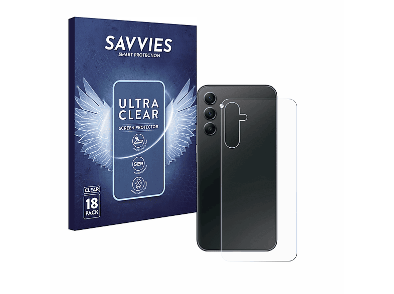 Galaxy Samsung klare 18x Enterprise Edition) SAVVIES Schutzfolie(für A34 5G