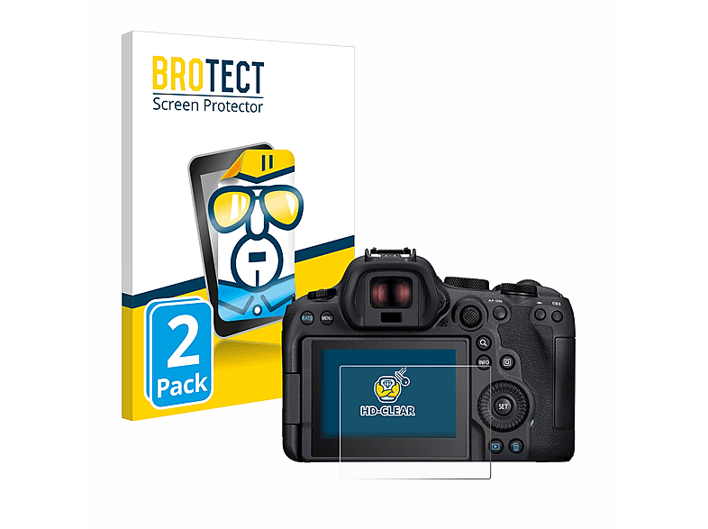BROTECT 2x klare Schutzfolie(für Mark EOS R6 Canon II)