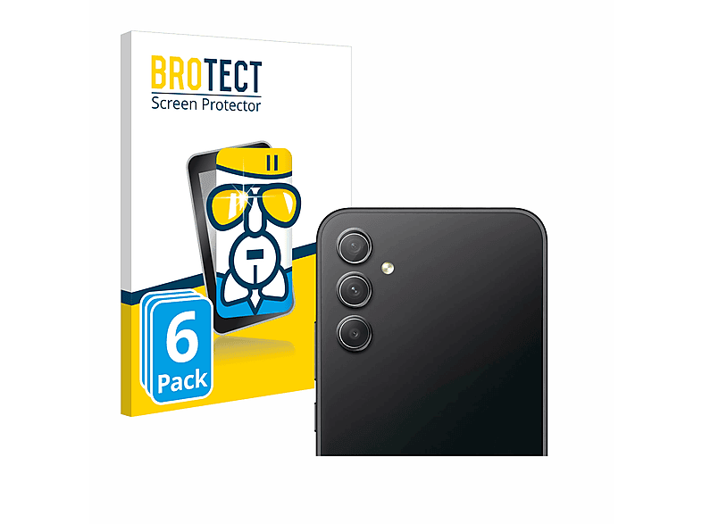 Schutzfolie(für 6x Galaxy Airglass A34 Edition) 5G Enterprise Samsung klare BROTECT