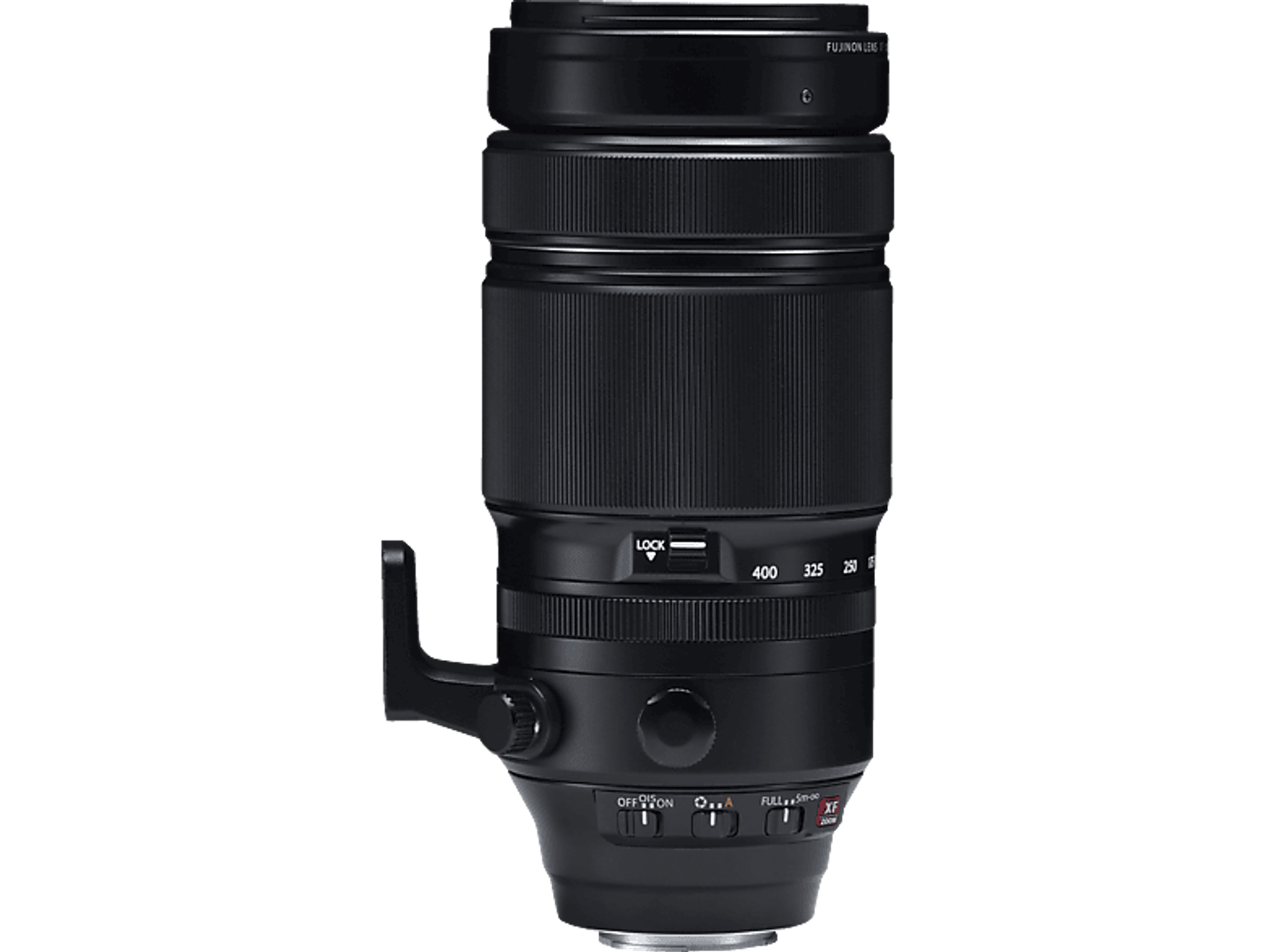 Obraz obiektywu. Jest czarny ze srebrnymi akcentami. Obiektyw jest cylindryczny i ma oznaczenia.