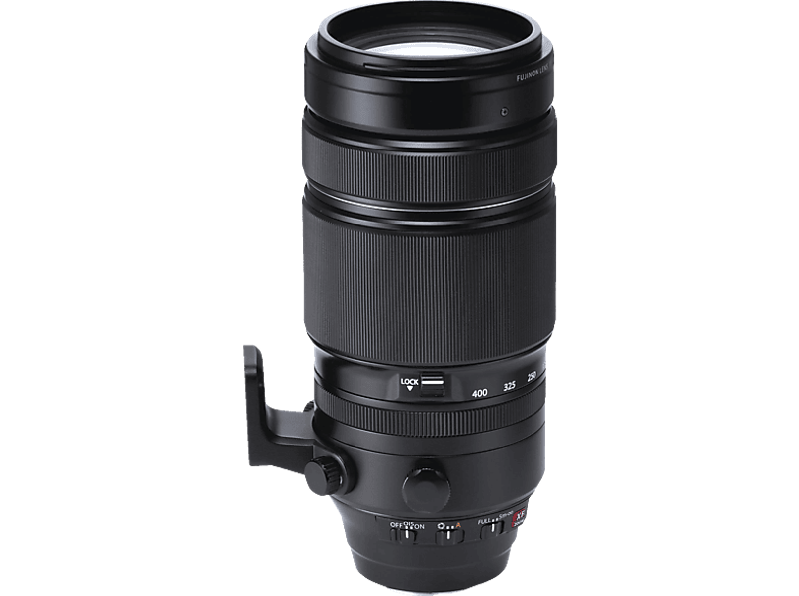 Czarny obiektyw aparatu z pierścieniami ostrości. Obiektyw jest cylindryczny i ma srebrny pierścień.