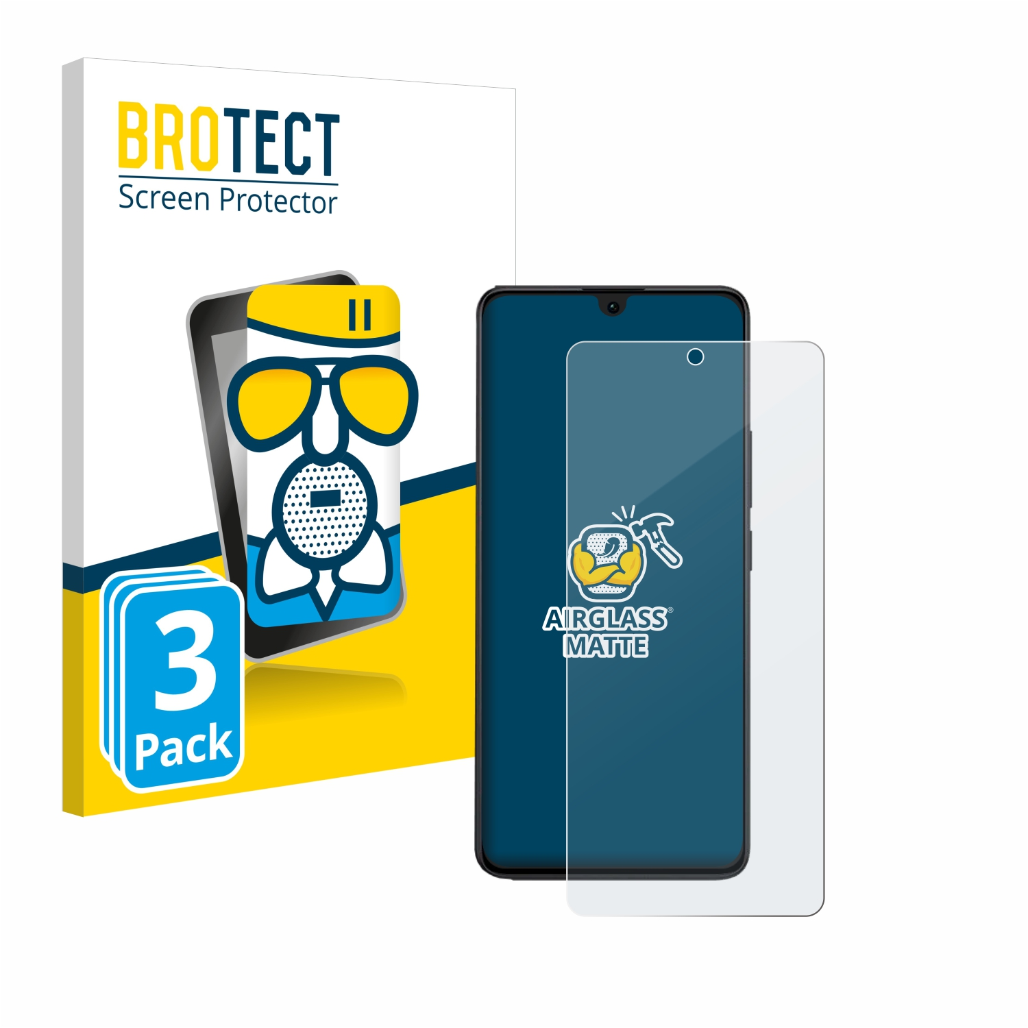BROTECT 3x Note Schutzfolie(für Redmi matte Xiaomi 13R Airglass Pro)