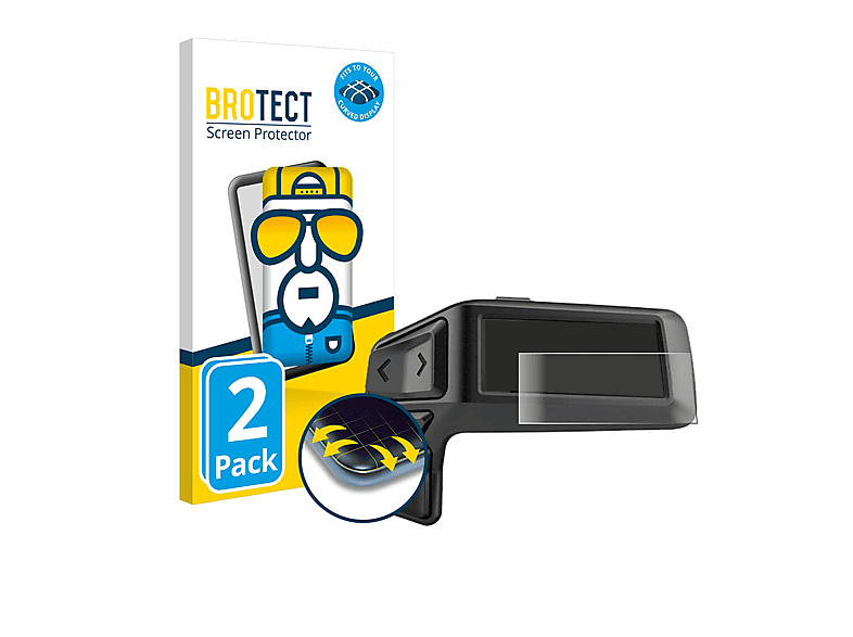 BROTECT 2x Flex Full-Cover 3D Schutzfolie(für Bosch 200) Purion Curved
