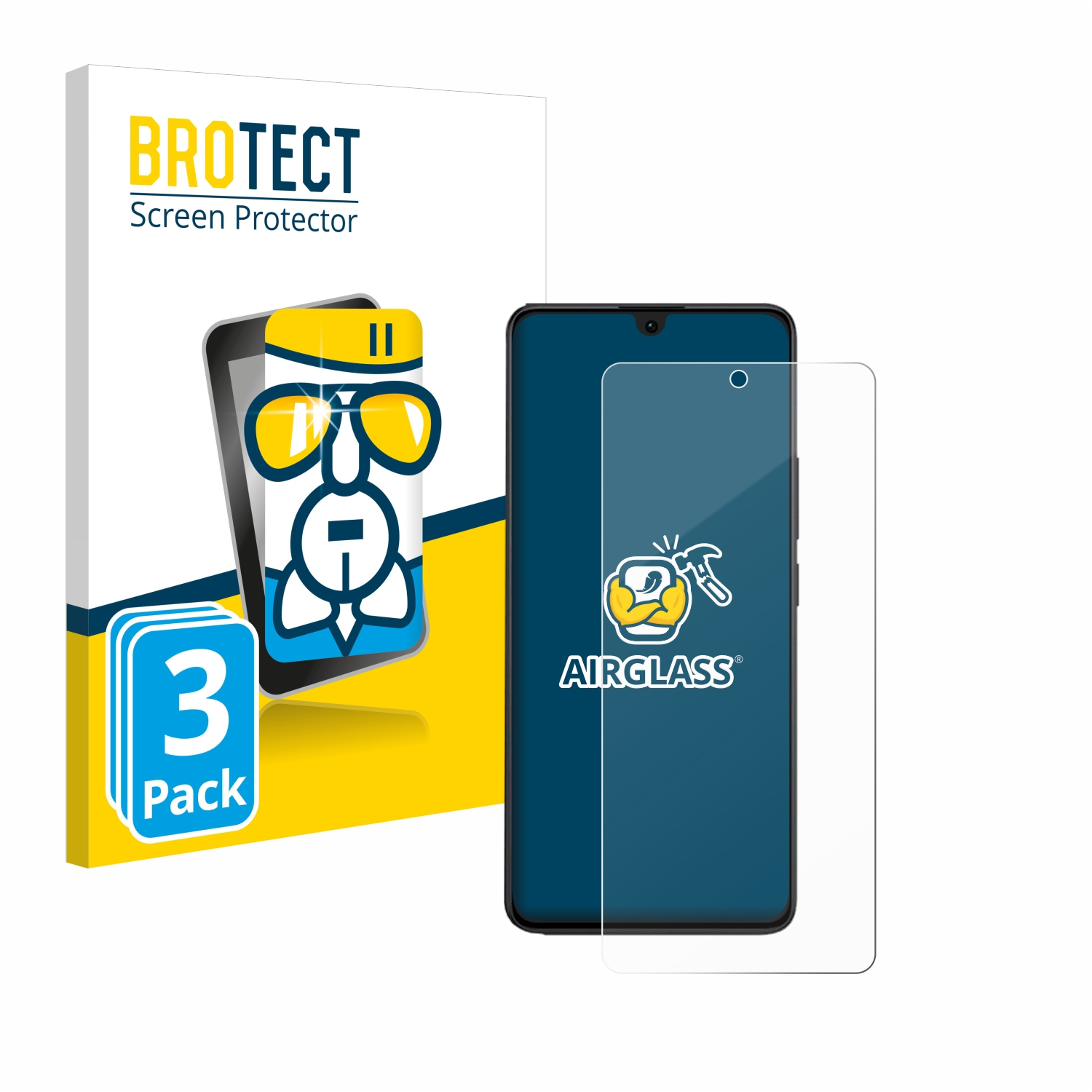 Note 13R BROTECT Pro) klare Airglass Xiaomi 3x Redmi Schutzfolie(für