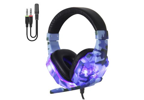 Headset SY820MV con luces led. Auriculares gaming con micro