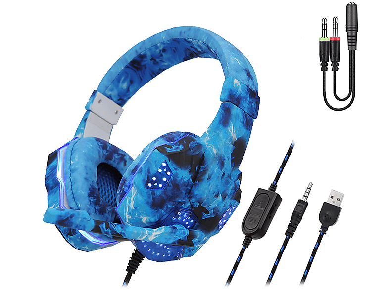 Headset SY733MV . Auriculares gaming con micro, conexión minijack para PC,  portátil, PS4, Xbox One, móvil, tablet.