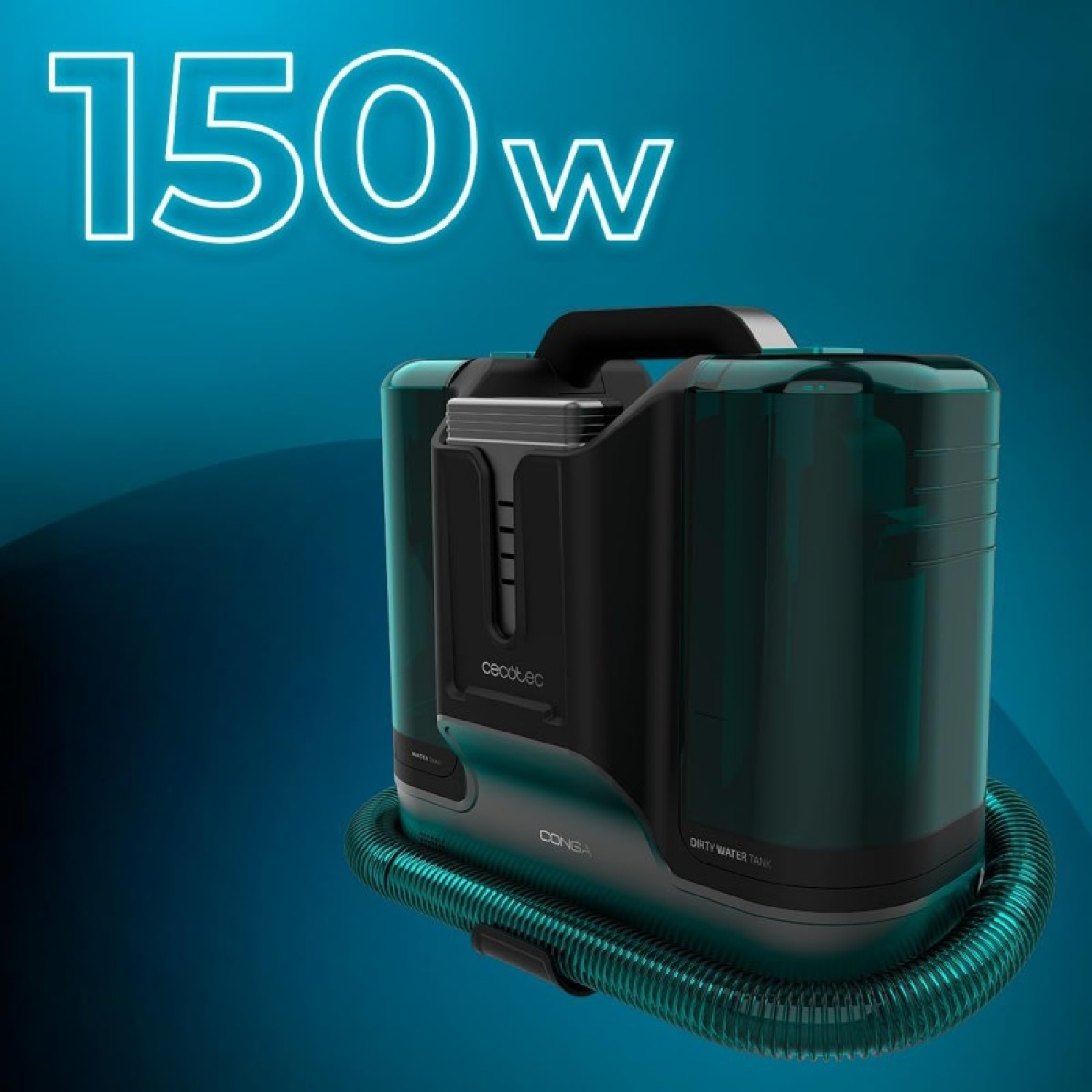 Aspirador sin bolsa - CECOTEC Conga Carpet&Spot Clean Liberty XL, 150 W, Depósito 500 ml, 300