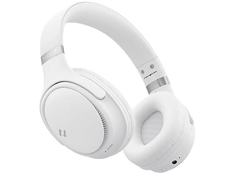 HAVIT H630BT Katlanabilir Kafa Üstü Mikrofonlu Kablolu ve Kablosuz Bluetooth Kulaklık Beyaz