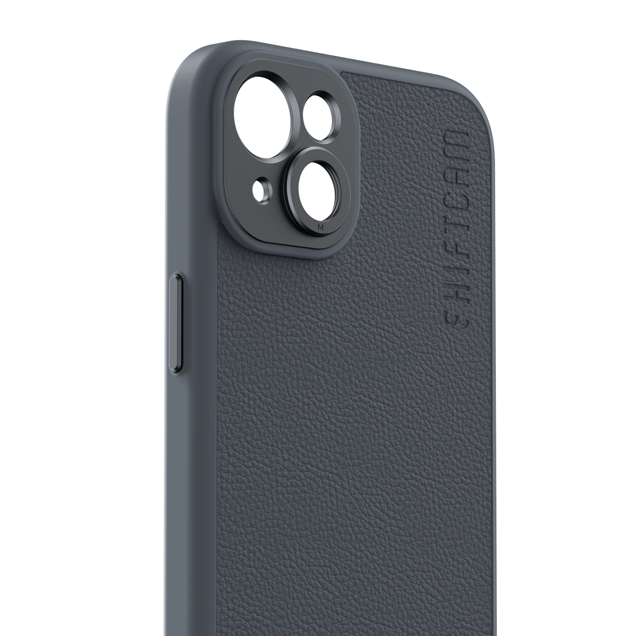 SHIFTCAM iPhone 15 Plus  MagSafe Vegan Deri Lens Tutuculu Telefon Kılıfı Gri
