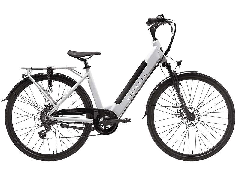 VILLETTE L\' Amant Citybike (Laufradgröße: 28 Zoll, Rahmenhöhe: 48 cm, Damen-Rad, 470 Wh, weiß)